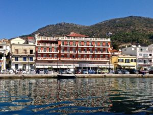 Coming in to Samos, Greece harbor. 