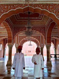 Just a couple guys hanging around inside the Pink City...