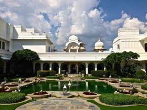 View of our courtyard area at the hotel.