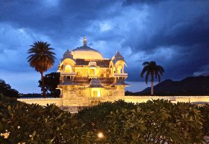 View of the Jag Mantir summer house for the King when he wanted to get away from the Queen.