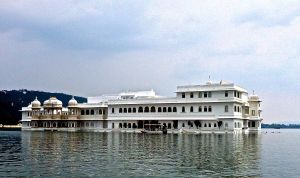 This is the front of our hotel where the rose petals dropped on us from above!