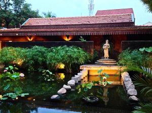 One of the fountains at the resort.