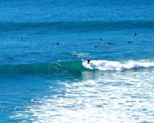 Can you see the surfers?