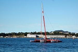 Vodafone racing sailboat