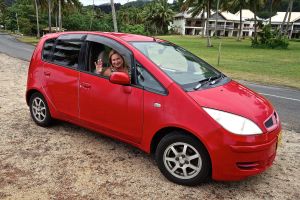 Yes, Rita drove a backwards car... well, the steering wheel felt like that on the wrong side!