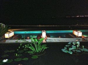 Our view from our dinner table.