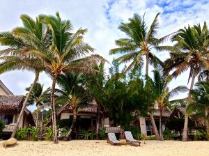 This is our place in Rarotonga. On the day we arrived. It was partly cloudy for about two hours.