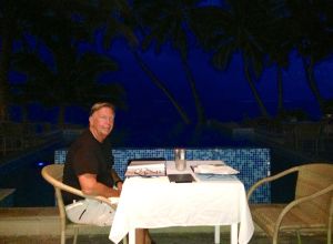 Our First Dinner at the Little Polynesian. 