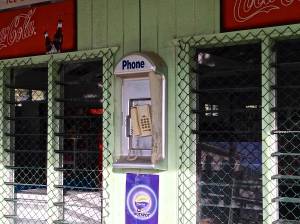 We loved the advertisement UNDER the pay phone!