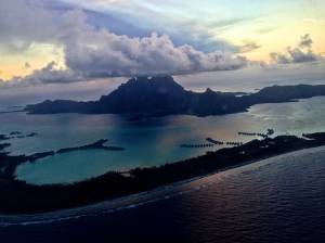 First sighting of Bora Bora.