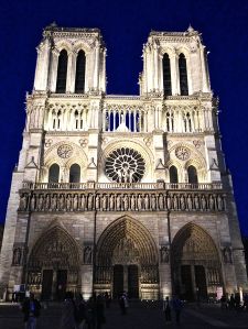 Notre Dame at night