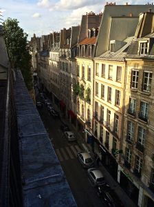 View from our hotel on Rue de Seine.