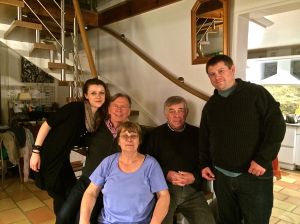 Our wonderful French family going back to 1968. Dominique, Alain, Aude, Yann and me. 
