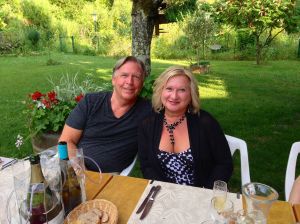 The most beautiful garden setting for our dinner!