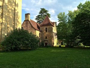 This photo is of our landlord's gatehouse which is located right next door.