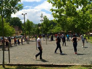 Petanque tournament in St. Leon-sur-Vezere.