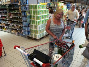 Preparing for our visit with family. 