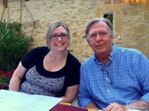 Angela and Norm at La Source, Tursac dinner!