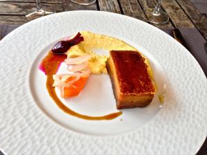 Rita got the pork with cauliflower polenta! The pork reminded her of Hungarian Szallona!! AWESOME!!