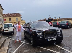 How nice of Norm to pull up the car for Mary, as we were leaving St. Emilion!
