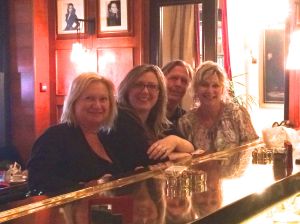 Waiting on our drinks at Cafe Fouquet's!