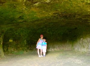 This is where they would hang their meat after it was caught! I guess this is the butcher shop. LOL! 