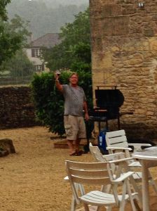 A sudden downpour, and yes, the red wine is still great!