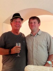 Norm keeps trying to steal Tinael's hat. 