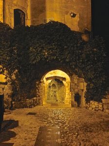Entrance to the church gardens.