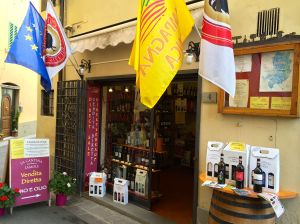 A shop just off the Greve main square specializing in wines and products of Chianti including olive oil and balsamic vinegar.  