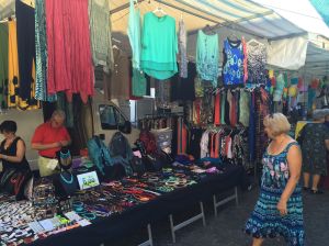 Greve market day.  Mostly clothes and non-food items. 