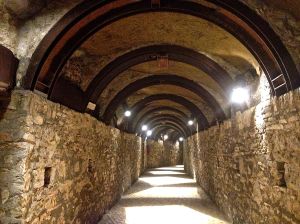 We had to go through this tunnel to get to the elevator that was drilled inside the mountain to get to the city.  
