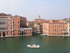 Well, you can sure tell that George is gone!! This is the view from our balcony. We found out that CNN had our room while George was in town and they broadcasted from it! Cool!