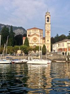 Church along the coast of Lake Como.