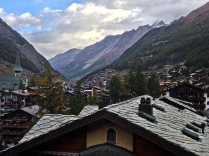 View of Zermatt from our bedroom.