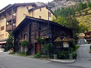 One of the many streets in Zermatt. 